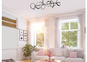 Leuchten-Direkt CURLS Lampa Sufitowa LED Czarna