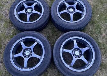 Alufelgi Advan Racing 4x100 4x108 opony 185/65/15" Honda Peugeot Toyota