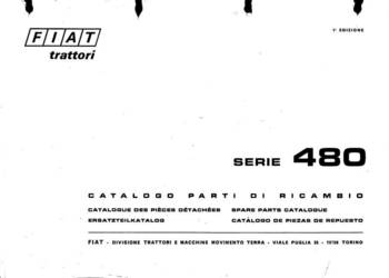 Fiat 160-55, 480 katalog częsci zamiennych