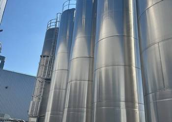Silos  silosy ze stali nierdzewnęj V2A do mąki,cukru, proszków, granulatów