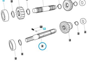 Wałek napędu 4WD / TRG288 / LS Tractor 40226997