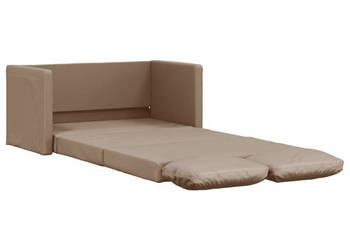 Sofa podłogowa 2-w-1 cappuccino 112x174x55 cm sztuczna skóra WM-353976