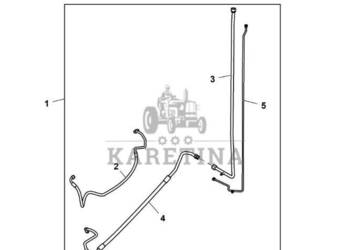 John Deere 9470RX - Przewód hydrauliczny RE590182 (HVAC)