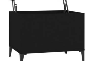Stolik kawowy czarny 60x445x45 cm materiał drewnopochodny WM-819573