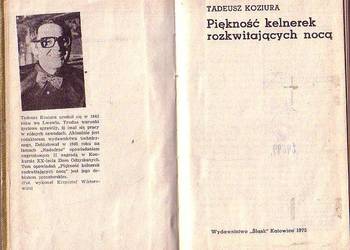 (9677) PIĘKNOŚĆ KELNEREK ROZKWITAJĄCYCH NOCĄ – TADEUSZ KOZIU