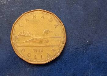 Stare monety 1 dolar 1989 Kanada