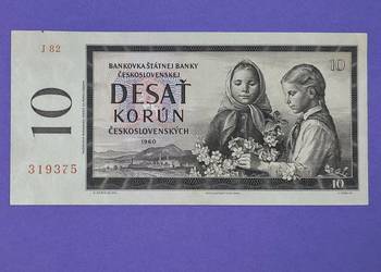 10 czechosłowackich koron z 1960 roku.