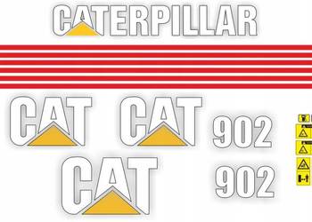 NAKLEJKI NA MASZYNĘ CAT 902 906 908 CATERPILLAR