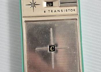 Kultowe Radio Crown TR-690 | Turkusowy Vintage | Japan 60s