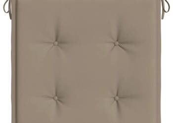 Poduszki na krzesła ogrodowe 6 szt. taupe 50x50x3 cm WM-314055