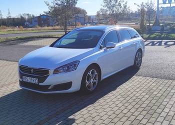 Peugeot 508, 2015r, 1,6 benzyna, 165 km, 250 tys km, biała perła, manual