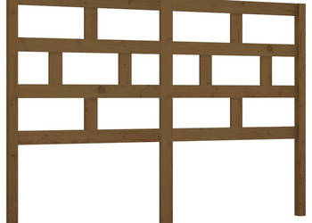 Wezgłowie łóżka miodowy brąz 166x4x100 cm lite drewno sosnowe WM-814207