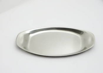 Taca stalowa owalna – stal nierdzewna 37 × 20 cm, 391 g