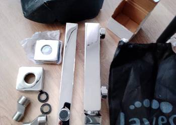 Bateria Zlewozmywakowa Ścienna Chrom KVADRATO Laveo