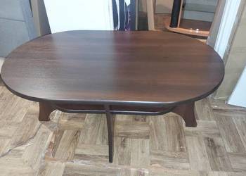 ława owalna brązowa