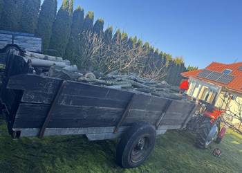 Przyczepa jedno osiowa z chamulcami