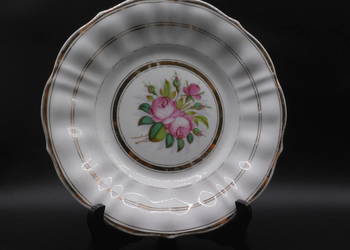 Zabytkowa, ręcznie malowana patera porcelanowa z wytwórni Carla Tielscha