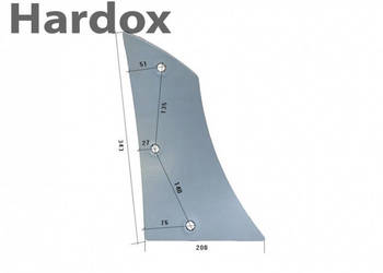 Pierś HARDOX 51154/P części do pługa FROST