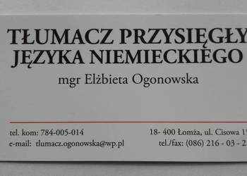 Język Niemiecki - Tłumaczenia - Nauka Języka Łomża i Okolice