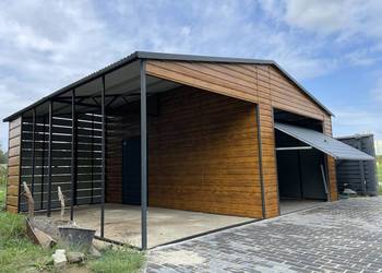 Garaż blaszany wiata. Wzmocniony PROFILAMI Producent SZYBKA REALIZACJA