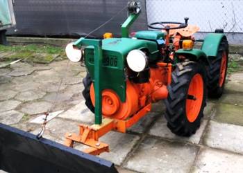 Traktor przegubowy Pasquali 906/601, oryginał,4x4 moc 18KM + pług do śniegu