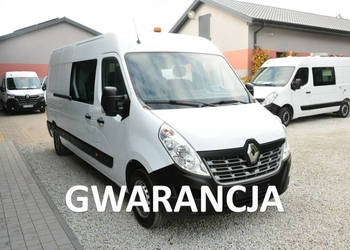 Renault Master 7 osobowy brygadówka doka max pełna opcja servis regały