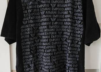 Armani bluzka EA7 L czarna Exchange t shirt piękna emporio