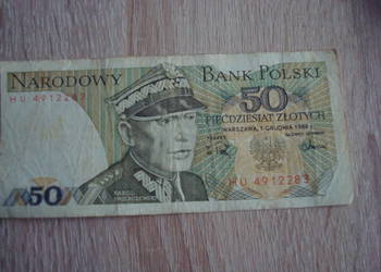 Banknot 50 zł  z1988 r.