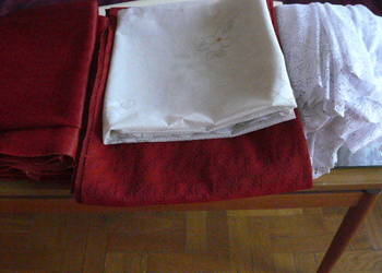 4 zaslony ciemne czerwnone,firanki