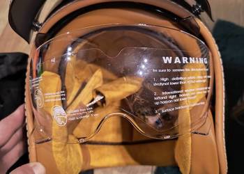 Retro kask motor skuter rower