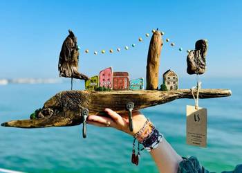 LUKI SZTUKI skarby Bałtyku DRIFTWOOD, morska rzeźba, kute haki