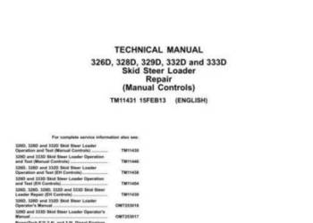 John Deere 326D, 328D, 329D, 332D, 333D, instrukcja napraw