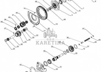 New Holland T6090 T6070 Koło zębate 32t internal / 22t external 226031A2