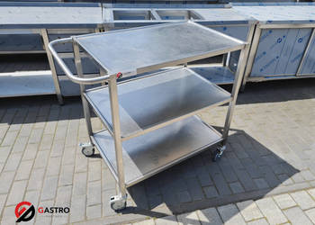 Wózek gastronomiczny solidny spawany z 3 półkami 900x600x970 mm