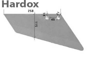 Lemiesz HARDOX 1738600020P części do grubera agregatu FARMET