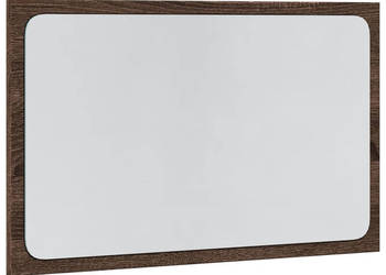 Lustro łazienkowe z LED brązowy dąb 60x85x38 cm WM-834929
