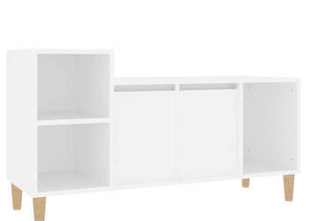 Szafka pod TV biała 100x35x55 cm materiał drewnopochodny WM-821172