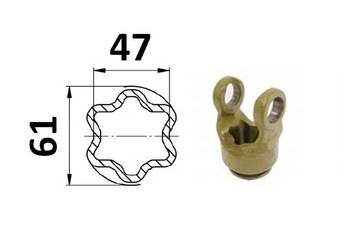 Widłak profilowy zewnętrzny, gwiazda 61 APLW2500RS5R