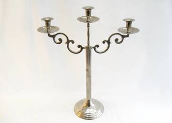 ~* Świecznik niklowany na 3 świece *~