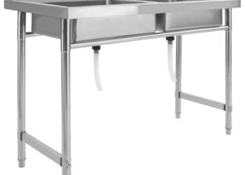 vidaXL Zlewozmywak kuchenny, dwukomorowy(SKU:144291)