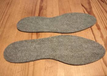 Wkładki do butów filcowe rozmiar 38 długość 24.7 cm
