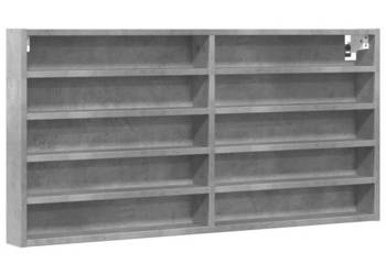 vidaXL Witryna, szarość betonu, 100x8,5x50 cm(SKU:847950)