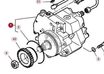 Massey Ferguson 8480 Pompa Wody CZĘŚCI 903100050021