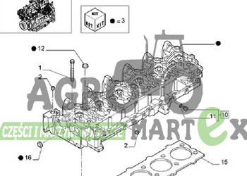4895765, 6904925, 504231612, 87536204, 504231614 GŁOWICA CYLINDRA T6 CNH