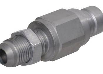 Szybkozłącze płaskie FFH wtyczka 1/2" gwint zewnętrzny grodziow 7/8" UNF J…