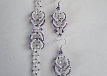 Damskie kolczyki z bransoletka- 19 cm