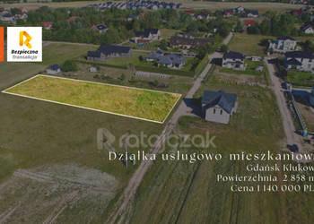 Do sprzedaży działka Gdańsk 2858m2