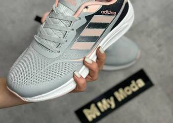 Adidasy szaro-różowe