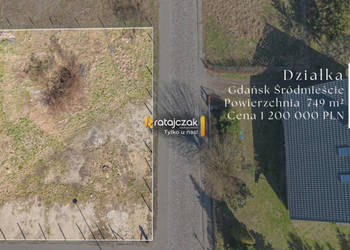 Oferta sprzedaży działki 749m2 Gdańsk Tadeusza Rejtana
