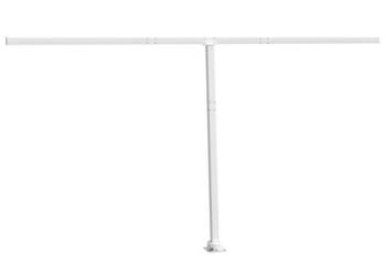 Zestaw słupków do markizy biały 450x245 cm żelazo WM-315091